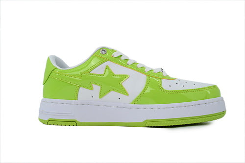 A Bathing Ape Bape Sta Low White Green