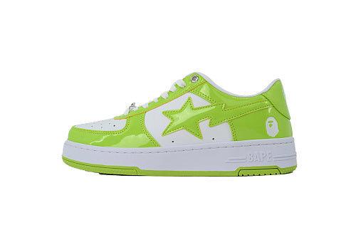 A Bathing Ape Bape Sta Low White Green