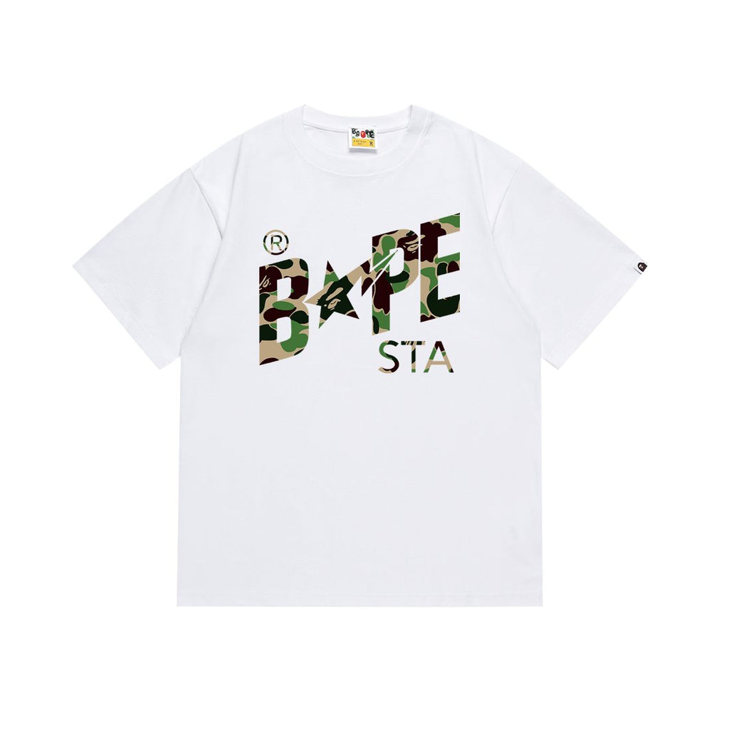 BAPE Green Camo Star Graphic T-Shirt
