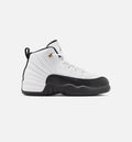 Air Jordan 12 Retro Taxi Preschool Lifestyle Shoe – White/Black/Taxi