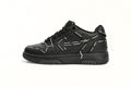 Off White Out Of Office OOO Low Tops Sartorial Stitching Black Black OMIA189S 23LEA014 1010/OMIA189S23LEA0141010